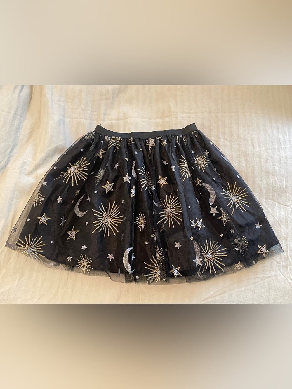 Black Star & Moon Tulle Skater Skirt